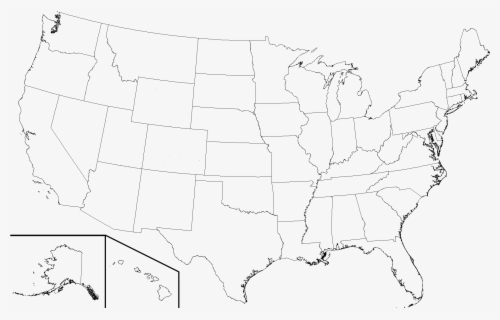 Transparent United States Clipart Black And White - High Resolution ...