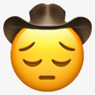 Transparent Pensive Clipart - Sad Cowboy Emoji , Free Transparent ...