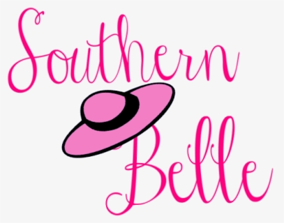 Southern Belle Hat Silhouette Clipart - Southern Belle Hat Clipart