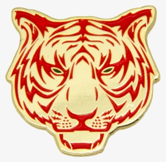 Tiger Head Pin Gold Red Tiger Roblox T Shirt Free Transparent