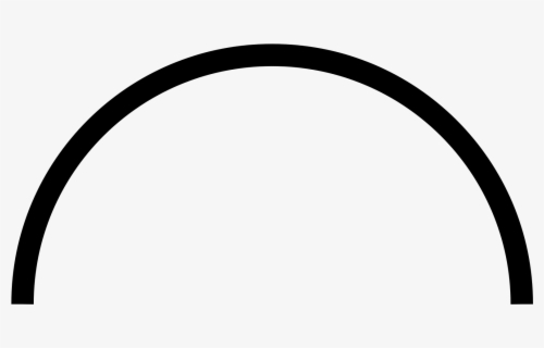 Half Circle Outline SVG
