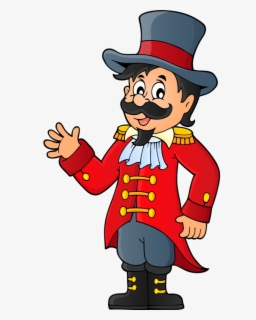 Download Transparent Free For - Cute Circus Ringmaster Clipart - Clipartkey