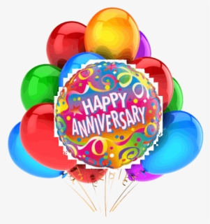 Transparent Balloon Bouquets Clipart - Happy Anniversary Balloon ...