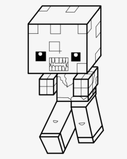 Free Minecraft Black And White Clip Art with No Background - ClipartKey