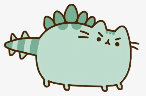 Dino Pusheen - Pusheen Dinosaur , Free Transparent Clipart - ClipartKey