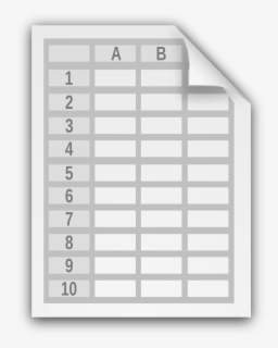 Transparent Spreadsheet Clipart - Google Slides Black And White , Free ...