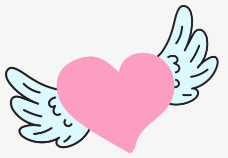 Free Heart With Wings Clip Art With No Background Clipartkey