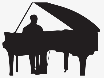 Transparent Piano Clipart Black And White Silhouette Man Playing Piano Free Transparent Clipart Clipartkey
