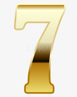 Number Seven Shining Png - Gold Number 7 Png , Free Transparent Clipart ...