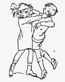Free Clipart Of A Boy And Girl Fighting Girl And Boy Fighting Drawing Free Transparent Clipart Clipartkey