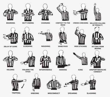 Referee Signals In Hockey , Free Transparent Clipart - ClipartKey