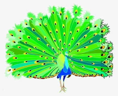 Free Peacock Clipart - Clipart Of Peacock Dancing , Free Transparent ...