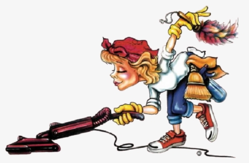 Opening Your Own Service - Funny Cleaning Lady Cartoon , Free ...