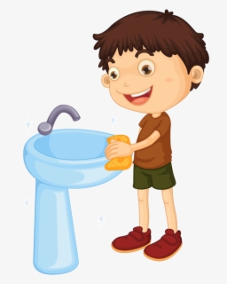 Kids Clipart Laundry - Clean Bathroom Sink Clipart , Free Transparent ...