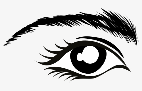 Eye - Clip - Art - Black - And - White - Eyebrow Black And White ...