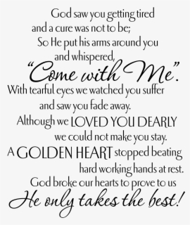 Clip Art Tribute Center Pinterest Grief - God Saw You Were Getting ...