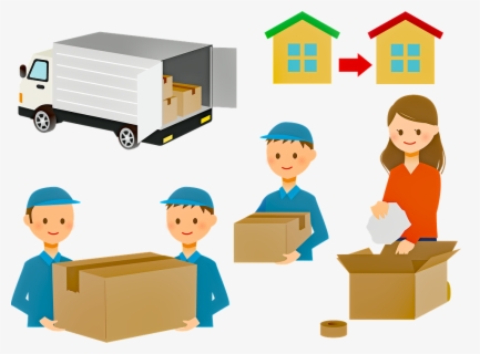 Drawing Of People Moving Houses , Free Transparent Clipart - ClipartKey