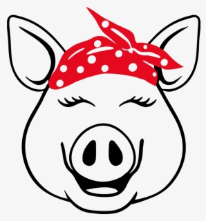 Download Pig Bandana Svg Free Transparent Clipart Clipartkey