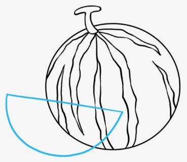 How To Draw Watermelon Slice Kawaii Easy Watermelon Drawing Free