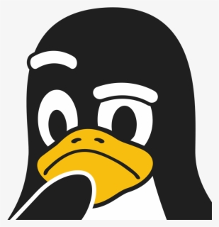 Tux Badge Penguin Linux Art 555px - Linux Logo Circle Png , Free ...