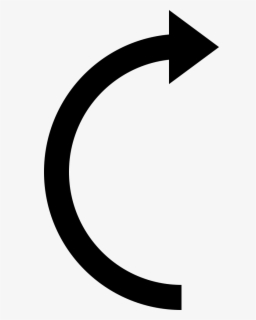 Right Curved Arrow - Circle , Free Transparent Clipart - ClipartKey