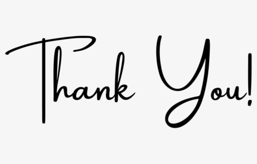 Thank You Script - Thank You Calligraphy Transparent , Free Transparent ...