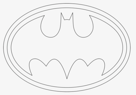 Transparent Pumpkin Outline Clipart - Batman Symbol Colouring Page ...