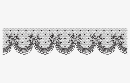 Lace Vector Clip Art - Transparent Background Lace Pattern , Free ...