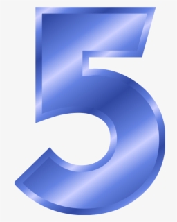 Number 5 Color Blue , Free Transparent Clipart - ClipartKey