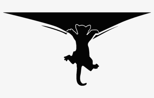 Black Cat Sticker Kitten Silhouette Dessin Chat Noir Qui Grimpe Free Transparent Clipart Clipartkey