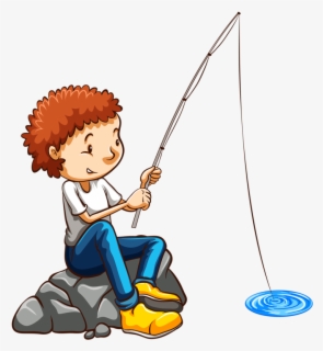 Kids Fishing , Free Transparent Clipart - ClipartKey