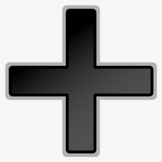 Download Thin Black Plus Sign Clipart , Png Download - Symbol Of Glass ...