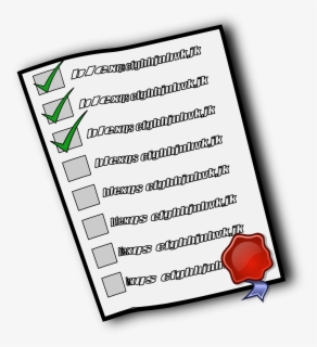 Free Checklist Clip Art with No Background - ClipartKey
