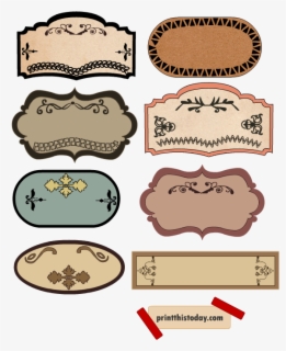 Vintage Jar Labels Template , Free Transparent Clipart - ClipartKey