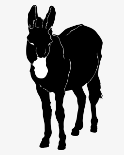 Donkey-silhouette - Silhouette Donkey Transparent Background , Free ...