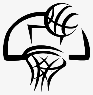 Free Basketball Black And White Clip Art with No Background - ClipartKey