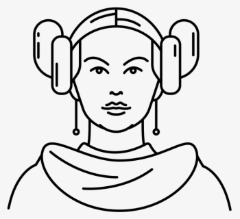 Download Free Princess Leia Clip Art With No Background Clipartkey