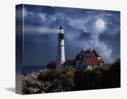 Clip Art Stormy Portland Head In - Lighthouse , Free Transparent ...