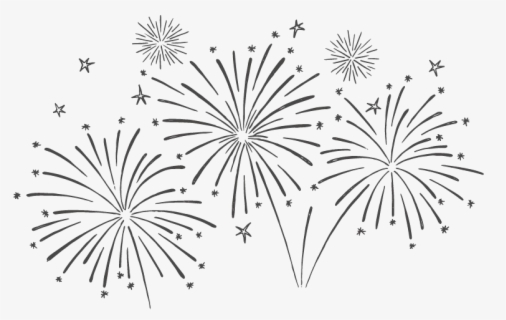 fireworks clipart black and white transparent designs