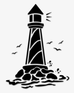 Lighthouse Stencil , Free Transparent Clipart - ClipartKey