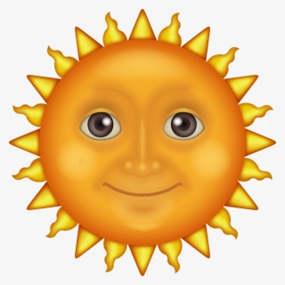 Sun Clipart Emoji - Animated Sun With A Face , Free Transparent Clipart ...