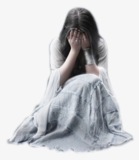 Sad Woman Silhouette Png , Free Transparent Clipart - ClipartKey
