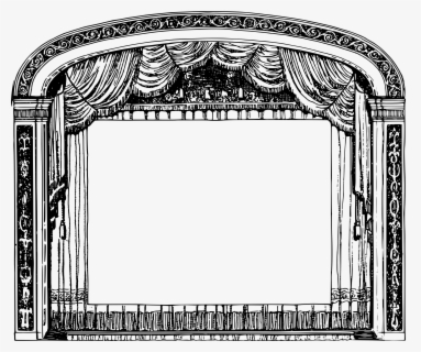 Free Stage Black And White Clip Art With No Background Clipartkey