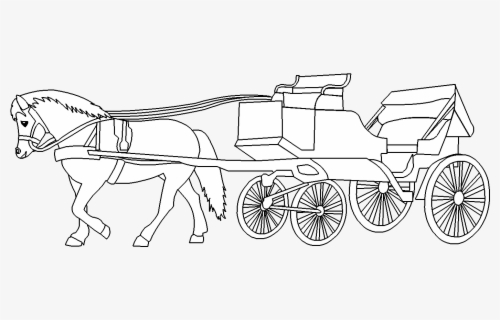 horse and buggy coloring pages  horse carriage for coloring