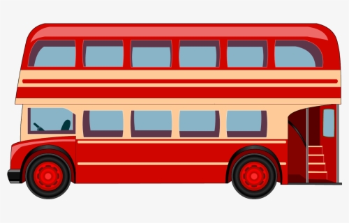 Clipart Bus Land Transport - Double Decker Bus Different Colors , Free ...