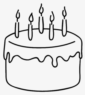 Birthday Cake Clipart Simple - Easy Birthday Cakes To Draw , Free ...