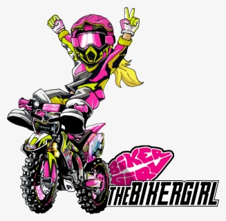 Motocross Clipart Girl - Dirtbike Clipart Girl , Free Transparent