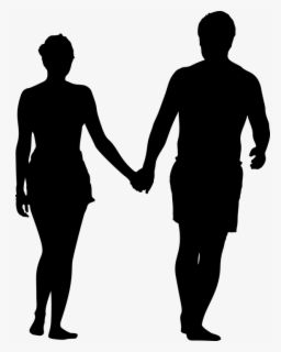Clipart - Couple Holding Hands Silhouette Png , Free Transparent ...