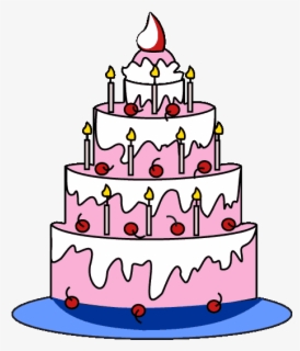 How To Draw A Cartoon Birthday Cake - Easy Drawings For Birthday Cake ...