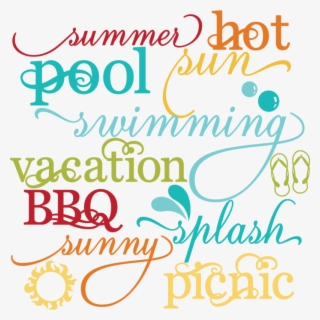 Download Summer Words Set Svg Scrapbook Title Summer Svg Files Summer Words Free Transparent Clipart Clipartkey